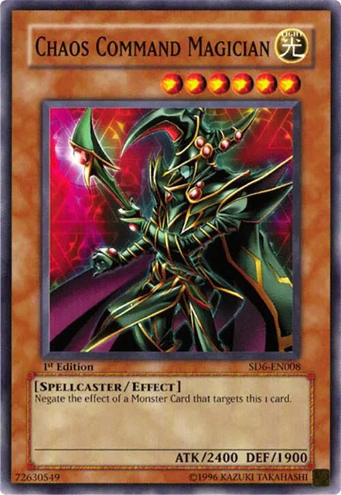 Chaos Command Magician SD6-EN008 Unlimited Yu-Gi-Oh card from Structure Deck: Spellcaster's Judgment