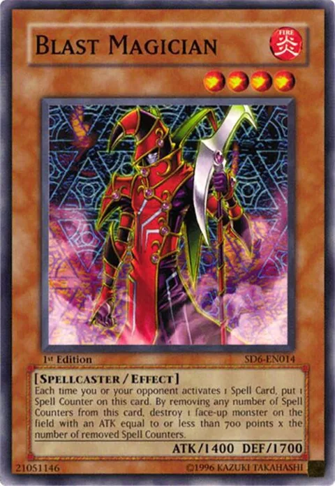 Blast Magician SD6-EN014 Yu-Gi-Oh card from Structure Deck: Spellcaster's Judgment
