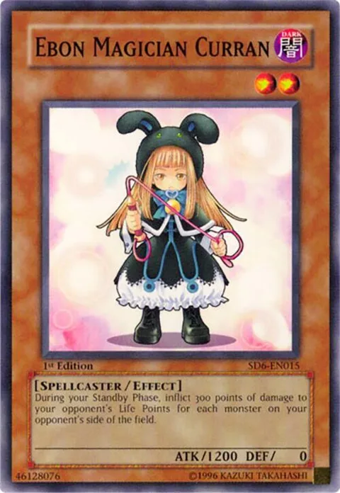 Ebon Magician Curran SD6-EN015 Yu-Gi-Oh card from Structure Deck: Spellcaster's Judgment