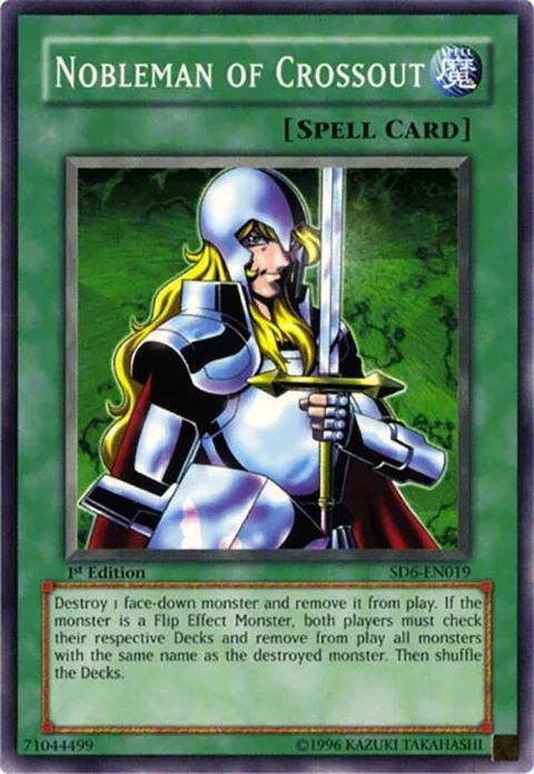 Nobleman of Crossout SD6-EN019 1st Edition Yu-Gi-Oh card from Structure Deck: Spellcaster's Judgment