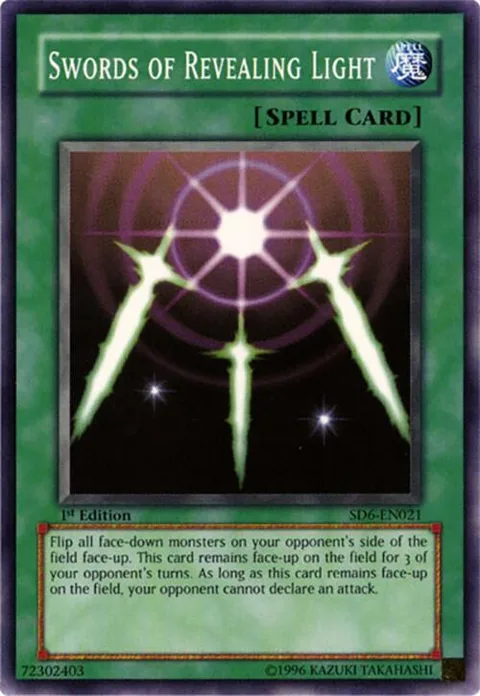 Swords of Revealing Light SD6-EN021 Yu-Gi-Oh card from Structure Deck: Spellcaster's Judgment