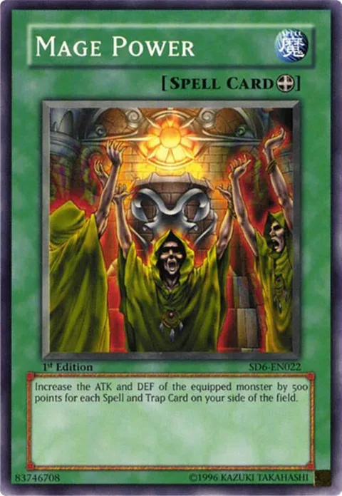 Mage Power SD6-EN022 Yu-Gi-Oh card from Structure Deck: Spellcaster's Judgment