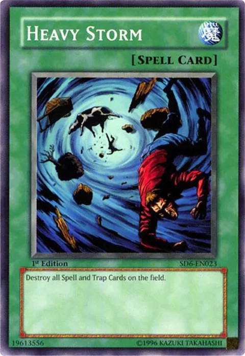 Heavy Storm SD6-EN023 Unlimited Yu-Gi-Oh card from Structure Deck: Spellcaster's Judgment