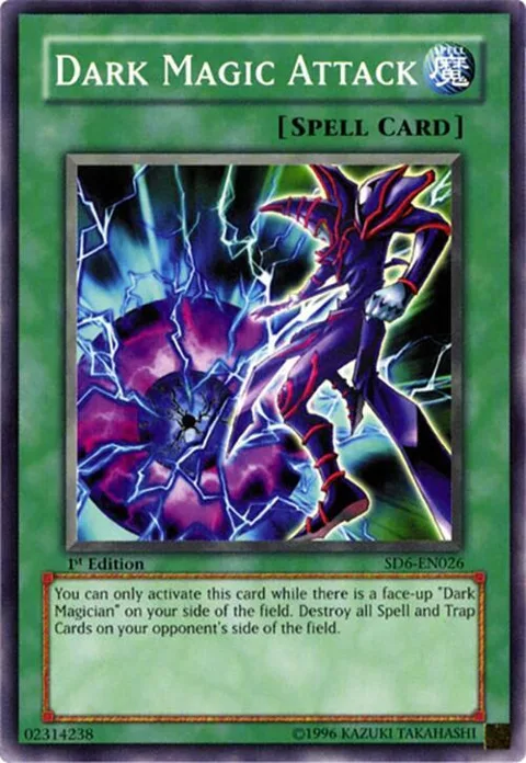 Dark Magic Attack SD6-EN026 Yu-Gi-Oh card from Structure Deck: Spellcaster's Judgment