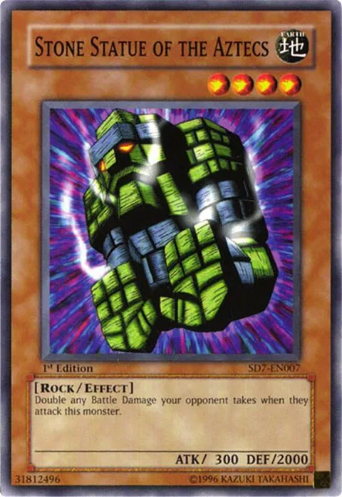 Stone Statue of the Aztecs SD7-EN007 Unlimited Yu-Gi-Oh card from Structure Deck: Invincible Fortress