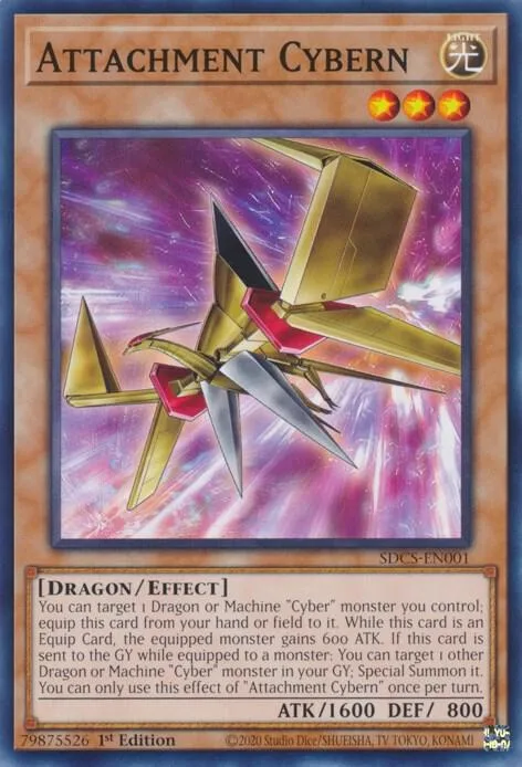 Attachment Cybern SDCS-EN001 Yu-Gi-Oh card from Structure Deck: Cyber Strike