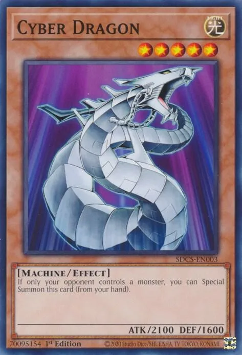 Cyber Dragon SDCS-EN003 Yu-Gi-Oh card from Structure Deck: Cyber Strike