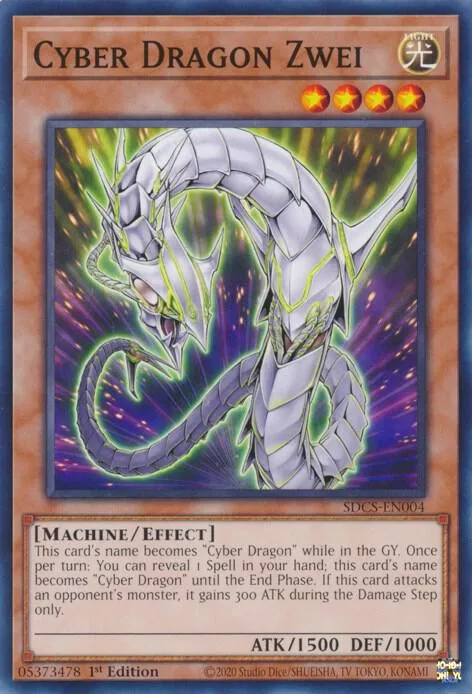 Cyber Dragon Zwei SDCS-EN004 Yu-Gi-Oh card from Structure Deck: Cyber Strike
