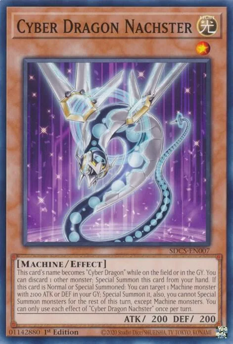 Cyber Dragon Nachster SDCS-EN007 1st Edition Yu-Gi-Oh card from Structure Deck: Cyber Strike