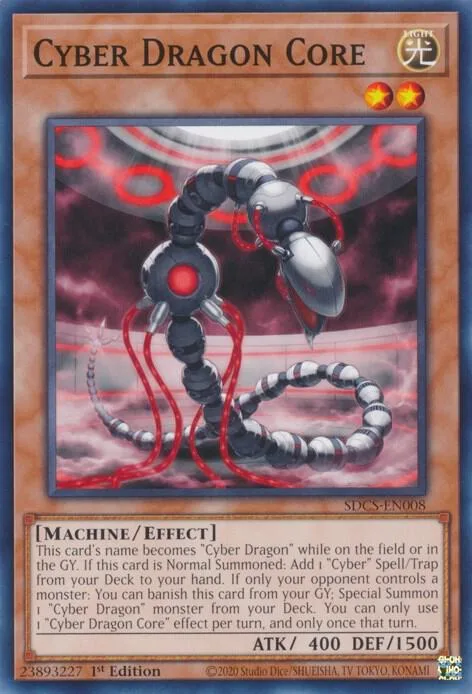 Cyber Dragon Core SDCS-EN008 Yu-Gi-Oh card from Structure Deck: Cyber Strike