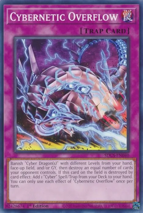 Cybernetic Overflow SDCS-EN040 Yu-Gi-Oh card from Structure Deck: Cyber Strike