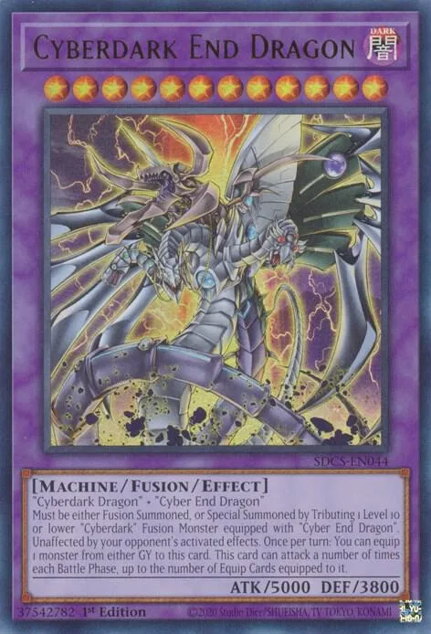 Cyberdark End Dragon SDCS-EN044 1st Edition Yu-Gi-Oh card from Structure Deck: Cyber Strike