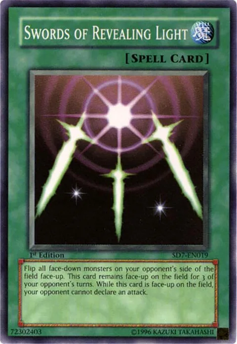 Swords of Revealing Light SD7-EN019 Yu-Gi-Oh card from Structure Deck: Invincible Fortress