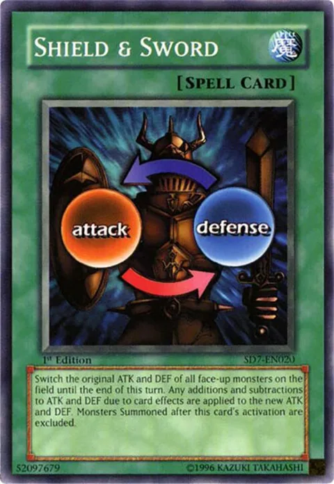 Shield & Sword SD7-EN020 Unlimited Yu-Gi-Oh card from Structure Deck: Invincible Fortress