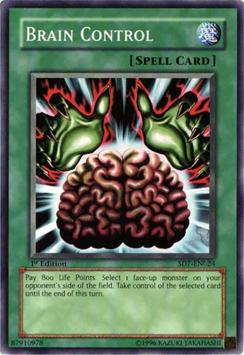 Brain Control SD7-EN024 Unlimited Yu-Gi-Oh card from Structure Deck: Invincible Fortress