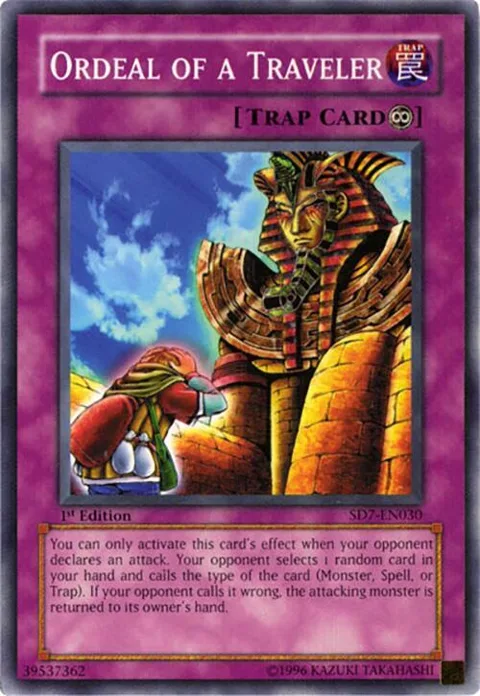 Ordeal of a Traveler SD7-EN030 Unlimited Yu-Gi-Oh card from Structure Deck: Invincible Fortress