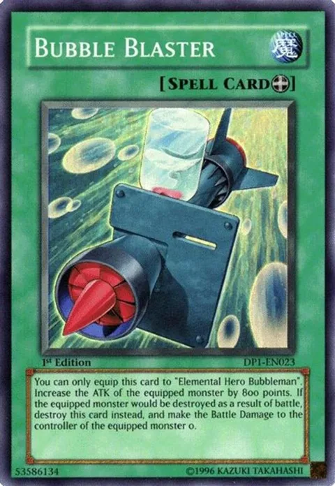 Bubble Blaster DP1-EN023 Unlimited Yu-Gi-Oh card from Duelist Pack 1: Jaden Yuki