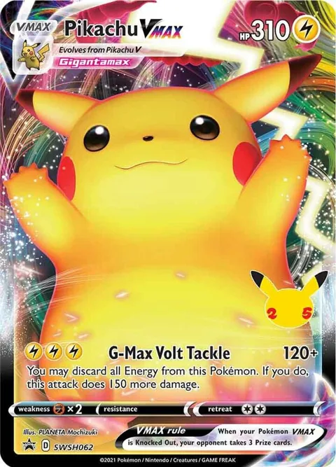 Pikachu VMAX #SWSH062 Holofoil Pokémon card from Sword & Shield Promo Cards