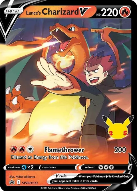 Lance's Charizard V #SWSH133 Holofoil Pokémon card from Sword & Shield Promo Cards