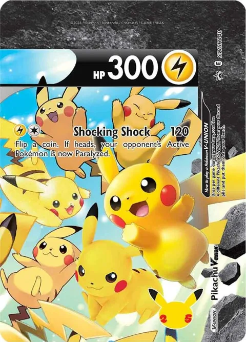 Pikachu V-Union #SWSH140 Holofoil Pokémon card from Sword & Shield Promo Cards