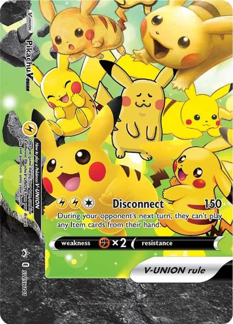 Pikachu V-Union #SWSH141 Holofoil Pokémon card from Sword & Shield Promo Cards