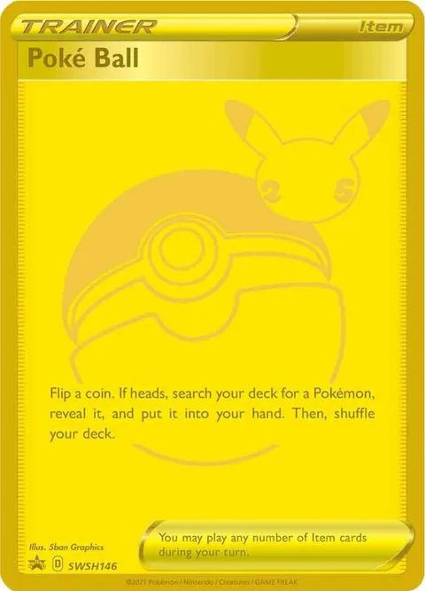 Poke Ball #SWSH146 Holofoil Pokémon card from Sword & Shield Promo Cards
