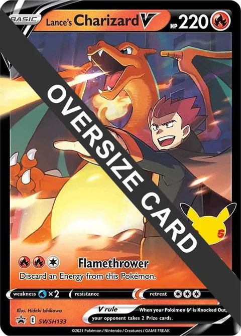 Lance's Charizard V #SWSH133 Holofoil Pokémon card from Jumbo Cards