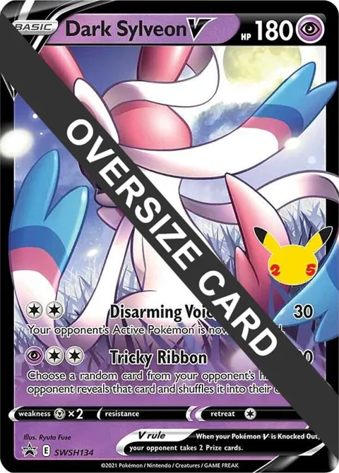 Dark Sylveon V #SWSH134 Holofoil Pokémon card from Jumbo Cards