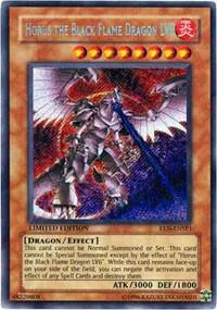 Horus The Black Flame Dragon LV8 EEN-ENSE1 Yu-Gi-Oh card from Elemental Energy