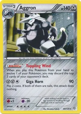 Aggron - 80/124 Cosmos Holo #080/124 Holofoil Pokémon card from Blister Exclusives