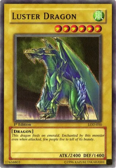 Luster Dragon LOD-050 1st Edition Yu-Gi-Oh card from Legacy of Darkness