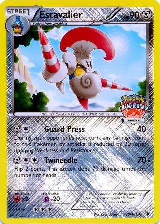 Escavalier - 80/101 Championship Series #080/101 Reverse Holofoil Pokémon card from League & Championship Cards