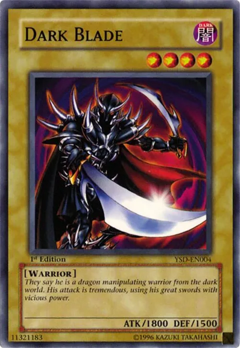Dark Blade YSD-EN004 Unlimited Yu-Gi-Oh card from Starter Deck 2006
