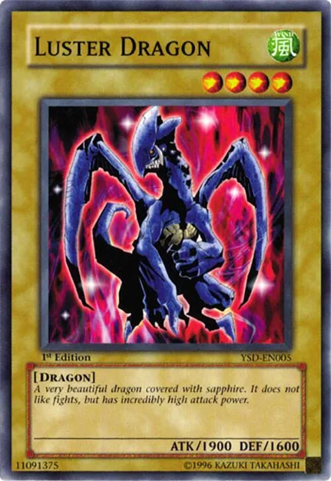Luster Dragon YSD-EN005 Yu-Gi-Oh card from Starter Deck 2006