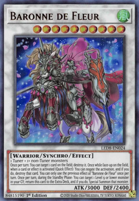 Baronne de Fleur LED8-EN024 Yu-Gi-Oh card from Legendary Duelists: Synchro Storm