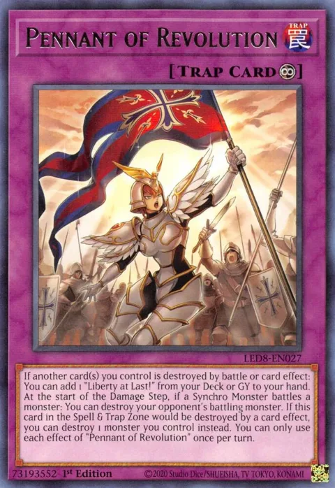 Pennant of Revolution LED8-EN027 Yu-Gi-Oh card from Legendary Duelists: Synchro Storm