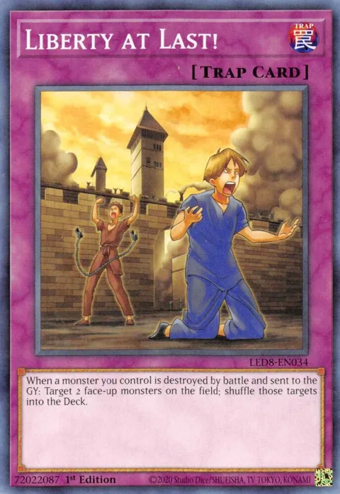 Liberty at Last! LED8-EN034 Yu-Gi-Oh card from Legendary Duelists: Synchro Storm