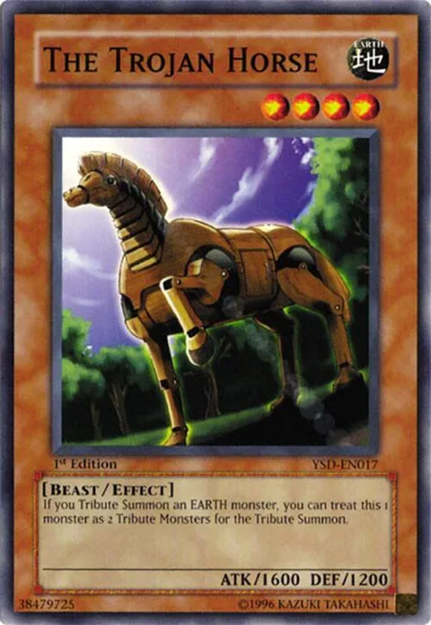 The Trojan Horse YSD-EN017 Yu-Gi-Oh card from Starter Deck 2006