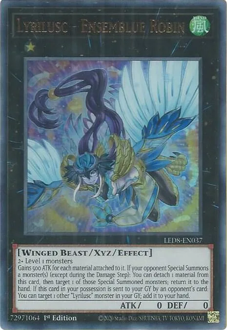 Lyrilusc - Ensemblue Robin LED8-EN037 Yu-Gi-Oh card from Legendary Duelists: Synchro Storm