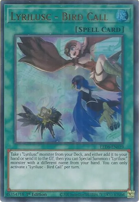 Lyrilusc - Bird Call LED8-EN039 Yu-Gi-Oh card from Legendary Duelists: Synchro Storm