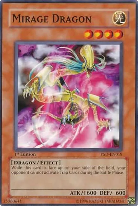 Mirage Dragon YSD-EN018 Unlimited Yu-Gi-Oh card from Starter Deck 2006