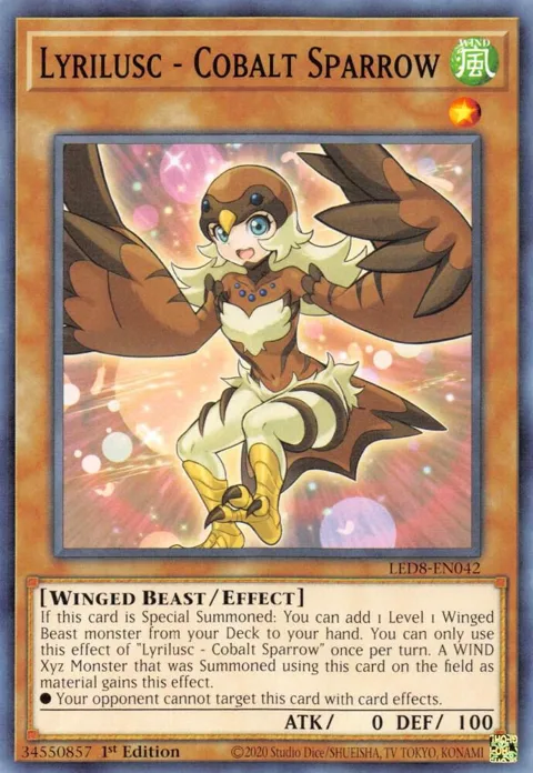 Lyrilusc - Cobalt Sparrow LED8-EN042 Yu-Gi-Oh card from Legendary Duelists: Synchro Storm