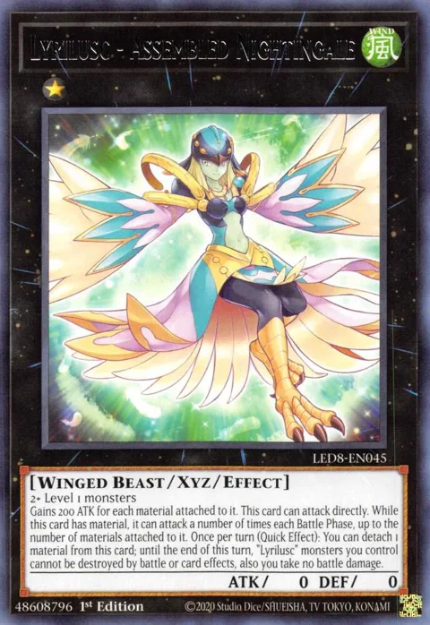 Lyrilusc - Assembled Nightingale LED8-EN045 Yu-Gi-Oh card from Legendary Duelists: Synchro Storm