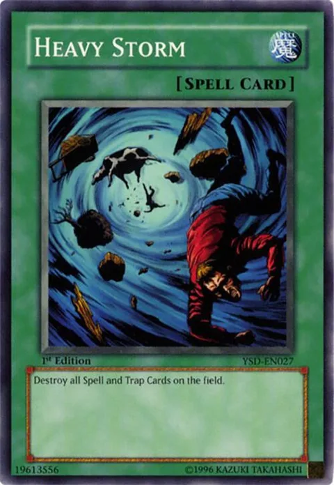 Heavy Storm YSD-EN027 Unlimited Yu-Gi-Oh card from Starter Deck 2006