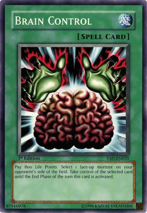 Brain Control YSD-EN031 1st Edition Yu-Gi-Oh card from Starter Deck 2006