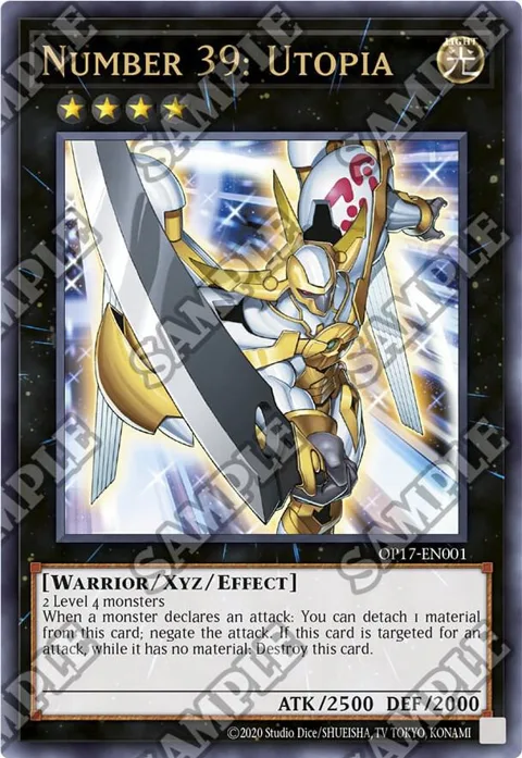 Number 39: Utopia Ultimate Rare OP17-EN001 Yu-Gi-Oh card from OTS Tournament Pack 17