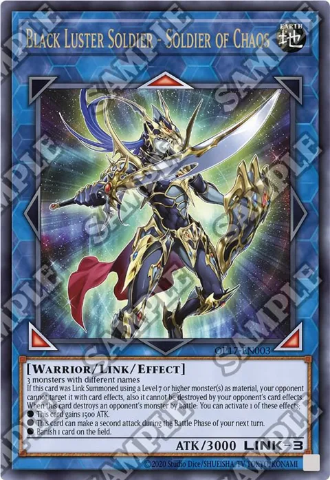 Black Luster Soldier - Soldier of Chaos Ultimate Rare OP17-EN003 Yu-Gi-Oh card from OTS Tournament Pack 17