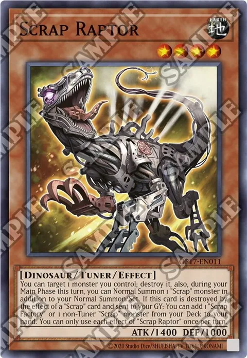 Scrap Raptor OP17-EN011 Yu-Gi-Oh card from OTS Tournament Pack 17
