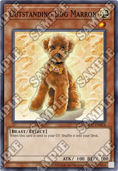 Outstanding Dog Marron OP17-EN014 Yu-Gi-Oh card from OTS Tournament Pack 17