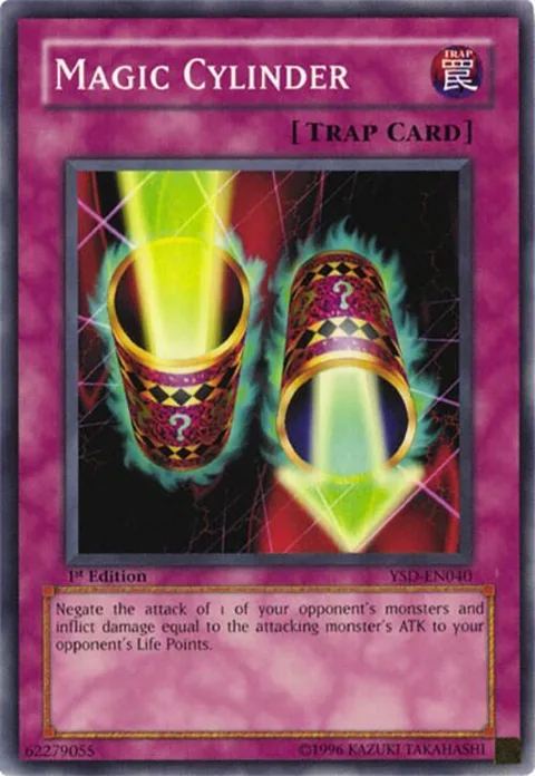 Magic Cylinder YSD-EN040 1st Edition Yu-Gi-Oh card from Starter Deck 2006